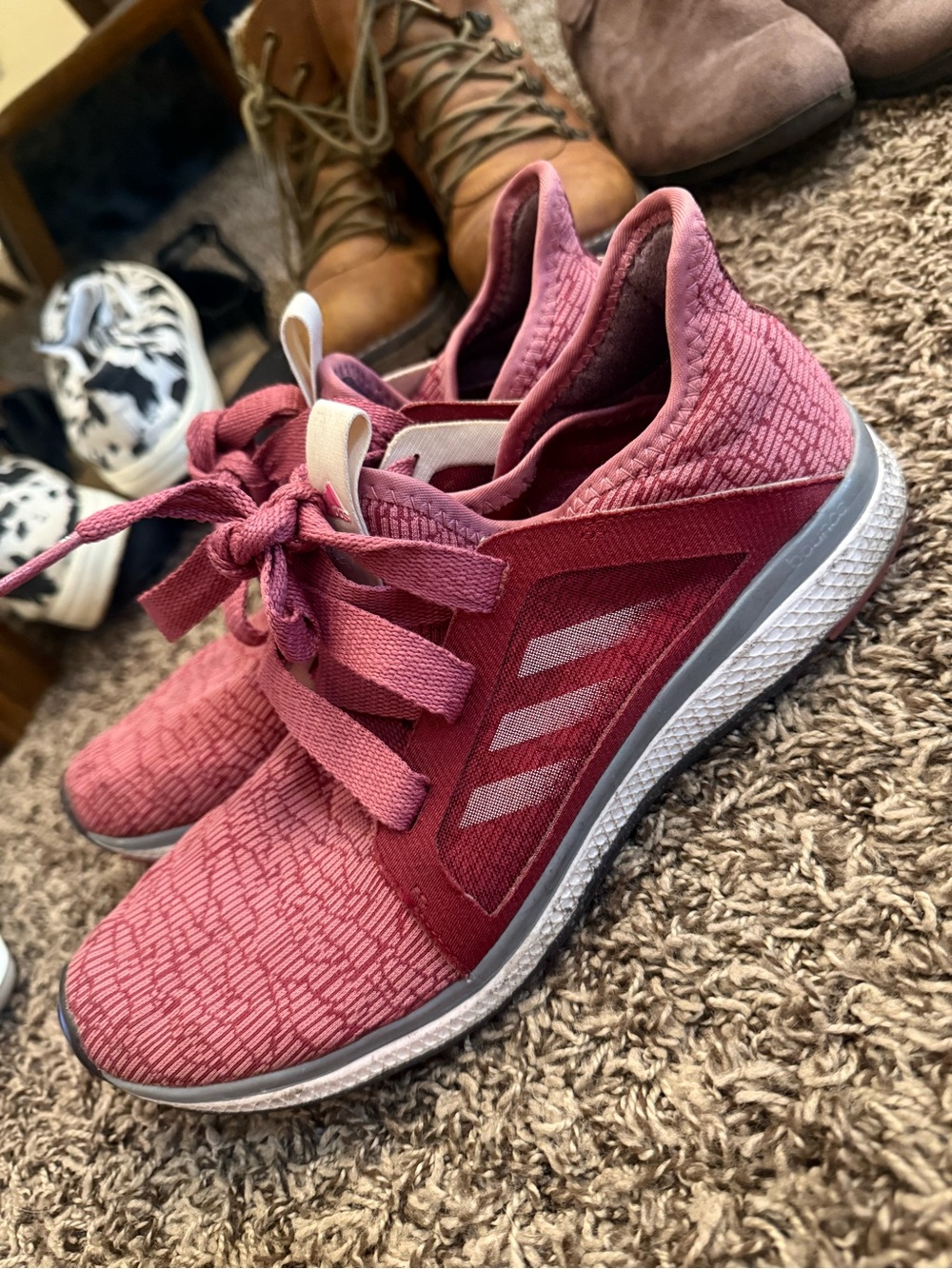 adidas Women's Rose Pink Running Sneakers
